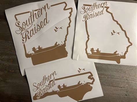 Southern Raised Running The River State Decals Bad Bass Designs