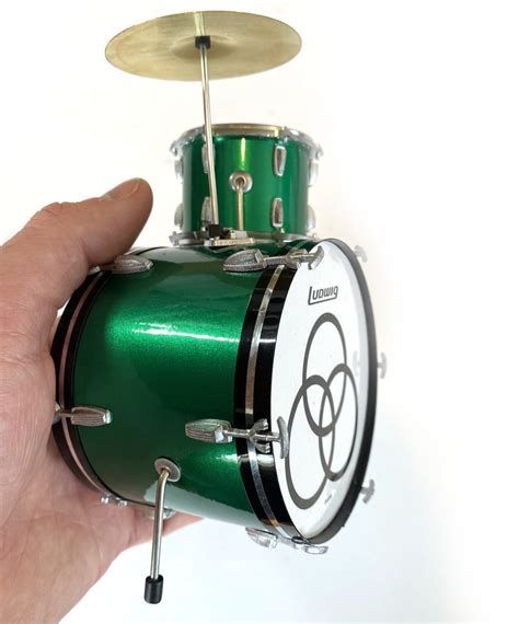 Axe Heaven John Bonham Zep Mini Drum Kit Green Sparkle At Mighty