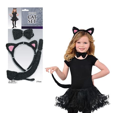 Costume Wings Tails Ears And Noses Halloween Animal Black Cat Tail