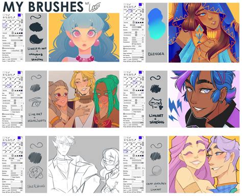 30 Paint Tool Sai Brushes and Textures for Creating Amazing Art