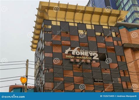 pattaya thailand april 20 2018 body massage honey 2 this building is in second road