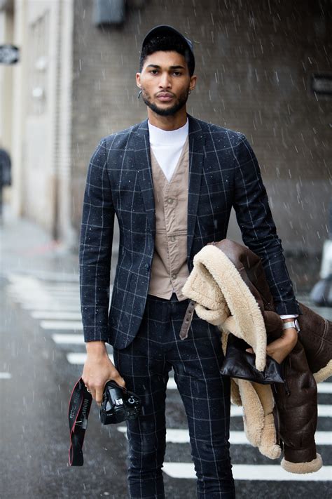 The Snow Didnt Stop The Fashion Parade At Mens Fashion Week In New