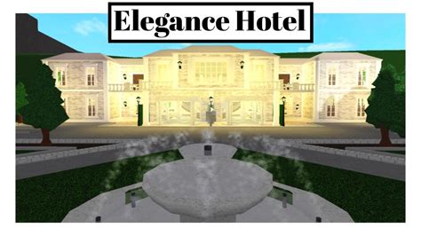 Elegance Hotel Bloxburg Youtube