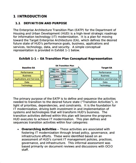 FREE 9+ Sample Transition Plan Templates in PDF | MS Word ...