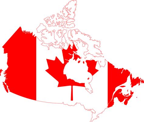 Flagge Kanada Geographische Karte · Kostenloses Bild Auf Pixabay