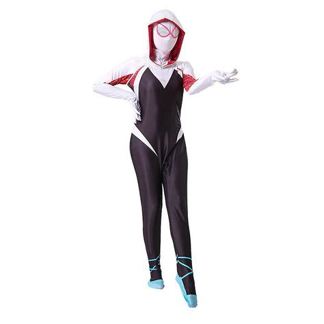 spider gwen stacy costume women girls spiderman cosplay jumpsuit hoodie fruugo ae