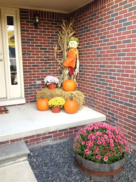 Use them in commercial designs under lifetime, perpetual & worldwide rights. My simple Fall decorations! Big mums in barrels, Pumpkins ...