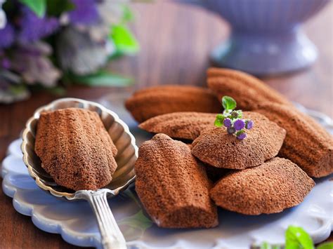 Madeleines tout chocolat Recette de Madeleines tout chocolat