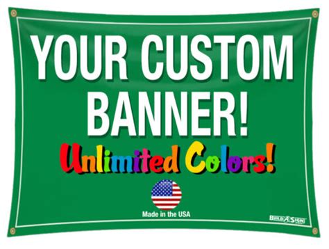 3x8 Full Color Custom Banner 13oz Vinyl Double Sided Ebay