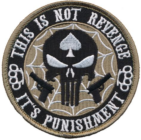 this is not revenge it s punishment infidel brass knuckle morale patch morale patch tactical