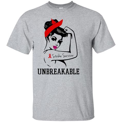Stroke Survivor Unbreakable T Shirt T Shirt Amyna