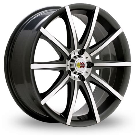 Momo Ten S Black Polished 17 Alloy Wheels Wheelbase