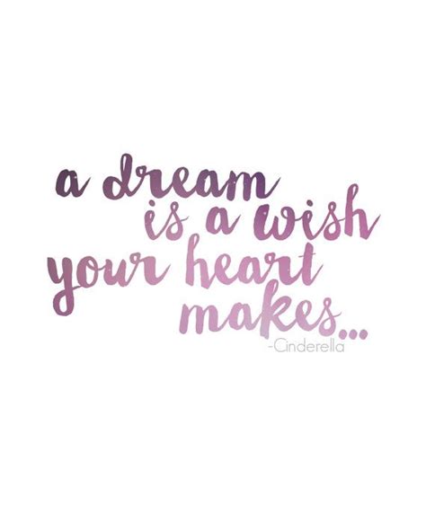 A Dream Is A Wish Your Heart Makes Cinderella Inspired Digital Etsy