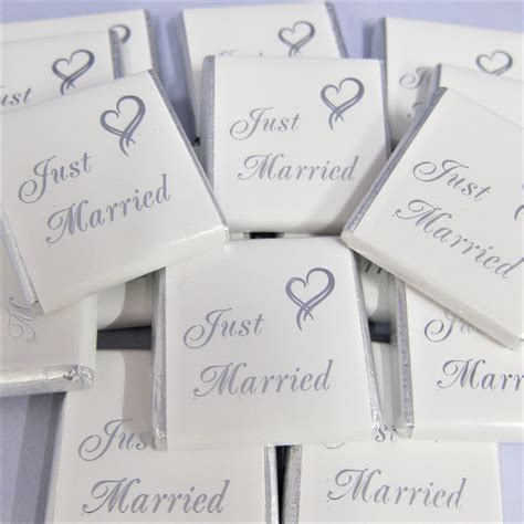 Just Married Chocolates Uk Wedding Favours