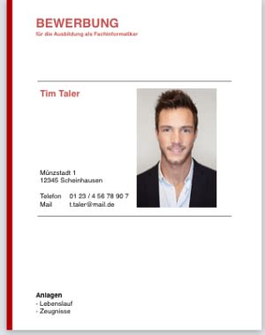 Deckblatt Bewerbung: Kostenlose Vorlagen und die besten Tipps