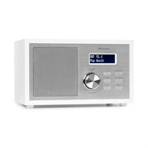 Auna Ambient Radio Dabdab Fm Bluetooth 50 Ecran Lcd Réveil Design