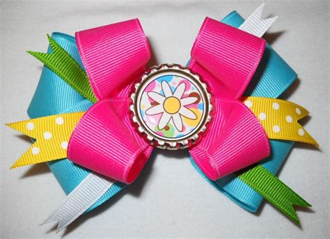 Girl Scout Daisy Double Boutique Hairbow By Dazieshead Toe On Etsy Girl Scout Daisy