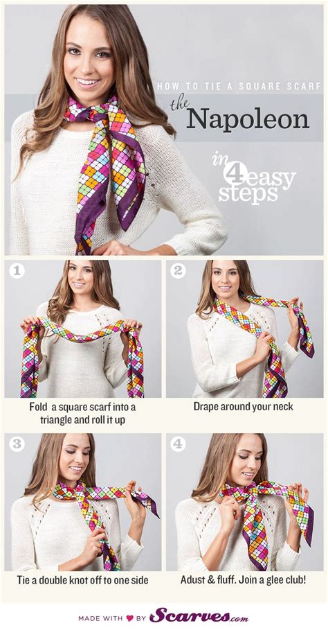 The Napoleon How To Tie A Scarf Ways To Wear A Scarf