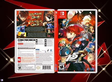 Persona 5 Royal Reversible Cover Art Replacement Insert Case