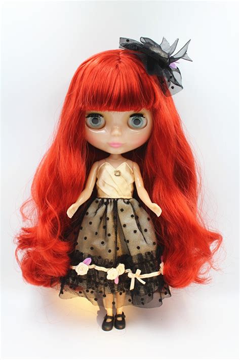 Includes complete outfit, fun beach accessories, boogie board, and more! Blygirl Doll Rose red curly hair bangs 30CM Doll 1/6 Blyth ...
