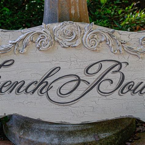 French Country Cottage Shabby Chic Wood Sign Country Chic Etsy