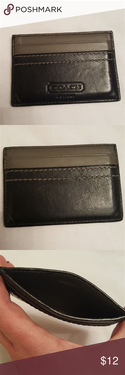 Everyone needs a good wallet that's attractive, practical, and can be expected to last a while. Men's Coach card wallet | Mens card wallet, Card wallet, Wallet