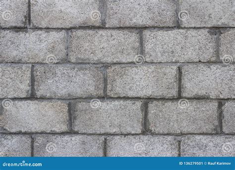 Closeup Of Grey Block Wall Stock Image Image Of Home Design 136279501