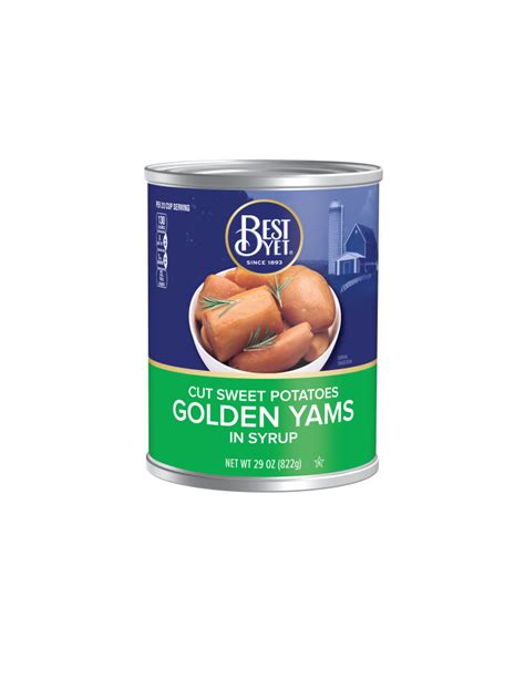 Cut Sweet Potato Golden Yams 29oz Best Yet Brand