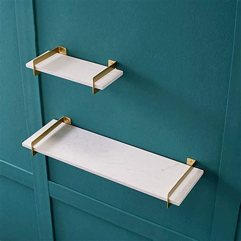 Enhance the beauty of your shelves with unique and one of its kind collection of shelf brackets. Amazon.com: Admir Modern Floating Shelves Brass Bracket ...