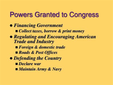 The Powers Of Congress Chapter 5 Section Ppt Download