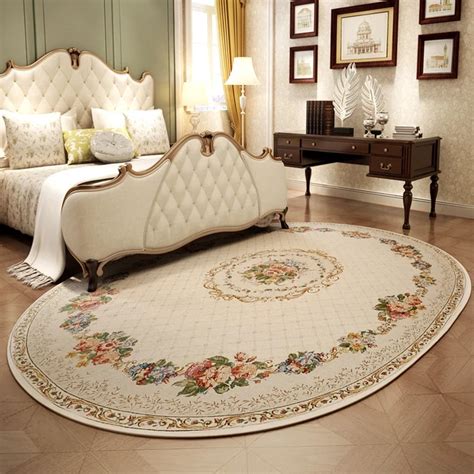 Pastoral Oval Carpets For Living Room Home Bedroom Rugs And Carpets
