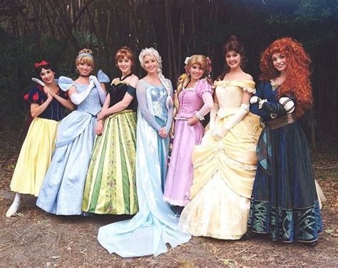 Snow White Cinderella Anna Elsa Rapunzel Belle And Merida Disney Parks Pinterest