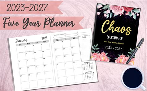 2023 2027 Chaos Coordinator 5 Year Monthly Planner 5 Year 60 Months Planners Large Organizer