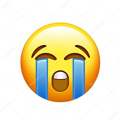 Imágenes Emojis Llorando Emoji Amarillo Cara Triste Llorando
