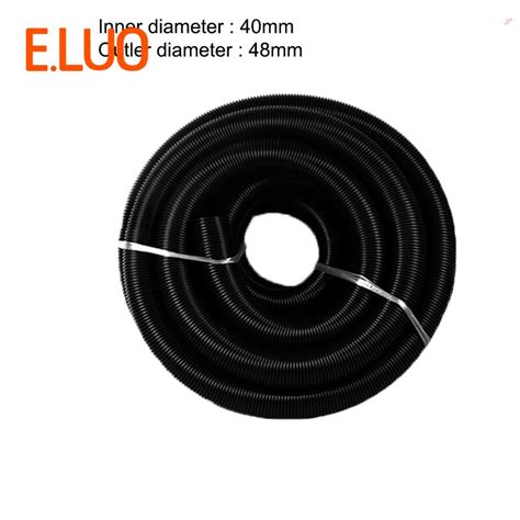 15m Inner Diameter 40mm Black Hose With High Temperature Flexible Eva