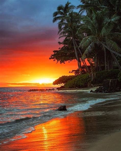 Oahu Hawaii By Kurt Stevens Hawaiian Sunset Sunset Beach Sunrise