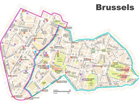 Map Of Brussels Brussels Map Pdf Belgium