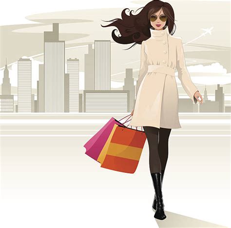Download Royalty Free Woman Shopping Bags Clip Art, Vector Images & Illustrations - iStock