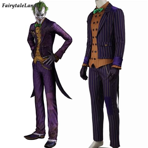 Batman Arkham Knight Joker Cosplay Costume Batman Costume Adult
