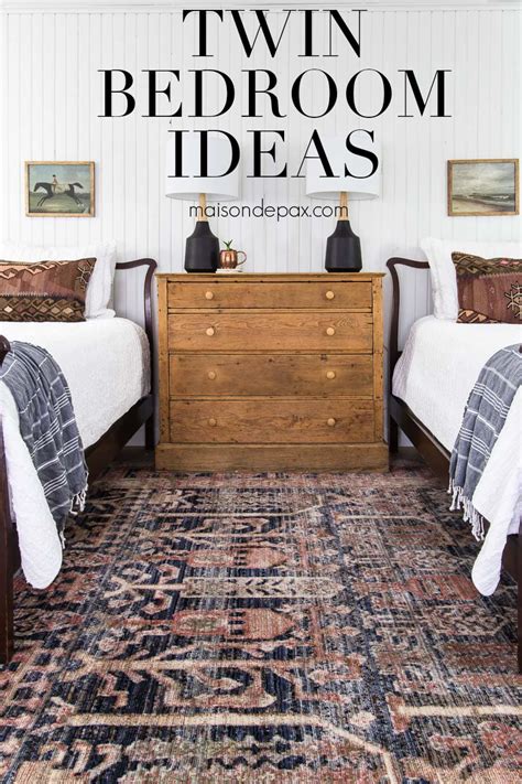Notification of winners clause 17 Rustic Modern Bedroom Makeover with Twin Beds - Maison de Pax