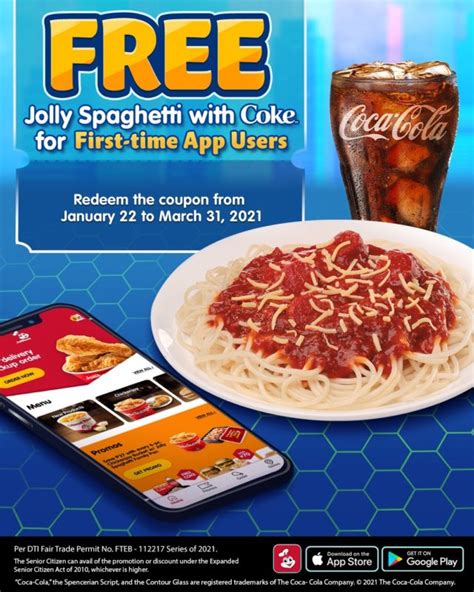 Jollibee FREE Jolly Spaghetti with Coke Promo | Manila On Sale