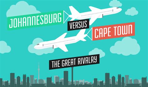 Johannesburg Versus Cape Town Infographic ~ Visualistan