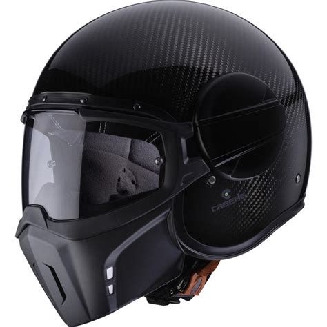 Caberg Ghost Carbon Open Face Motorcycle Helmet And Visor Open Face