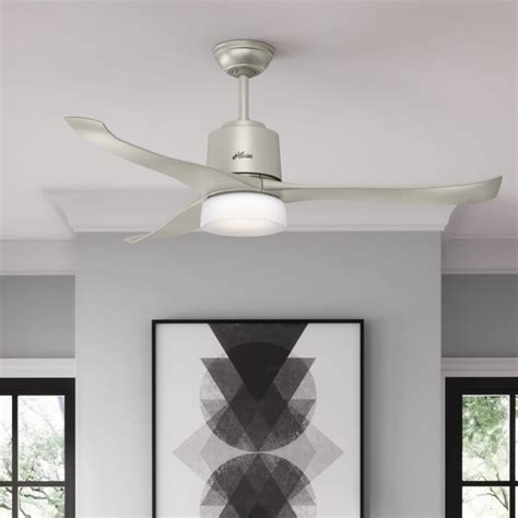 Hunter Fan 54 Symphony 3 Blade Led Smart Standard Ceiling Fan With