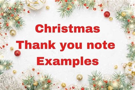 Thank You Notes For Money Christmas Ts Christmas Thank You Note
