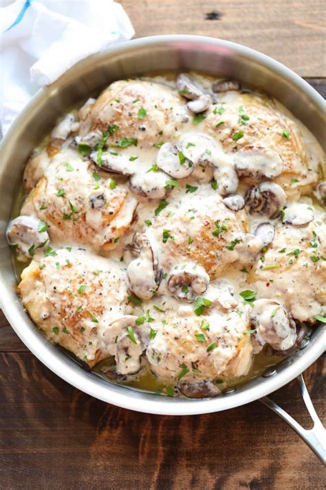 It's easy enough for a weeknight meal and tasty enough for sunday dinner. Healthy Recipes - Chicken Breast With Mushroom Cream Sauce