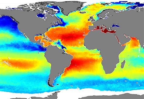 Years Of Satellite Data Help Map Ocean Salinity Levels •