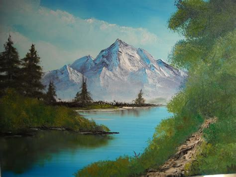 Art By Michael Lindenas I Get By With A Little Help From Bob Ross