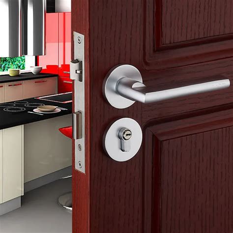 Buy 1set Modernized And Simple Door Handle With Lock