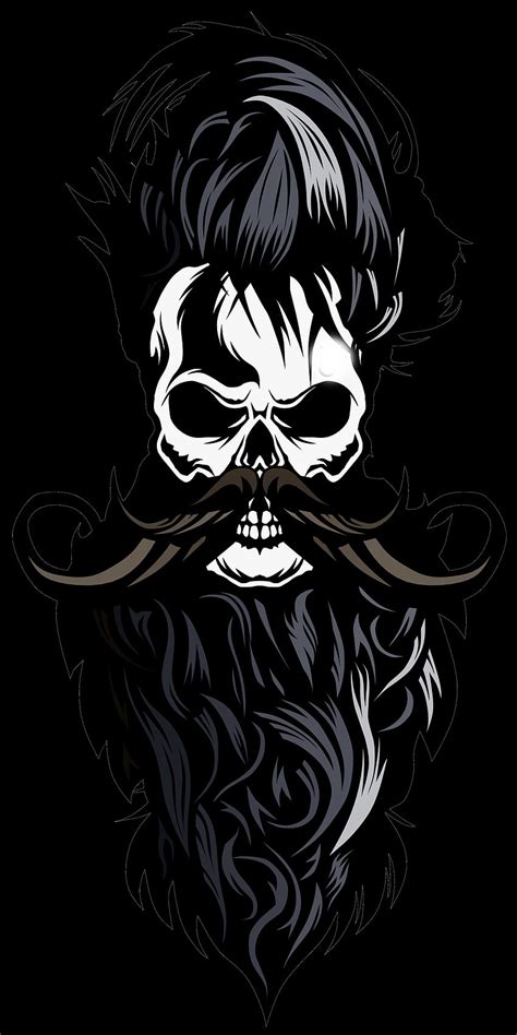 Bearded Skull Illustration Beard Skull Beard Bearded Skull Tattoo